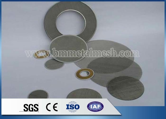 50 Micron Mesh Disc Filter  Packs For PP PE Plastic Recycling (Factory)