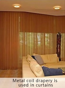 Metal Coil Drapery 6mm Opening Size For Decoration Mesh Curtain