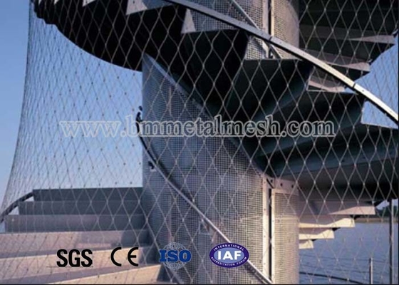 7x19 Stainless Steel Decorative Rope Wire Mesh For Building Facade