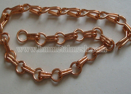 Double Hook 1.6 mm Wire Diameter Aluminum Chain Link Curtain