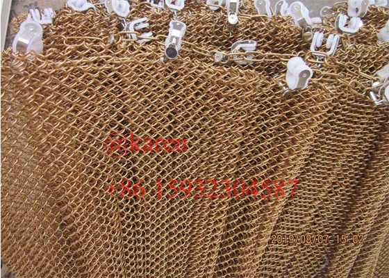 Decorative Metal Chain Link Mesh Curtain Screen For Door And Room Divider