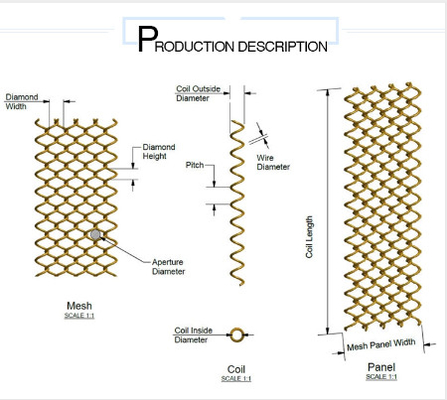 Decorative Metal Chain Link Mesh Curtain Screen For Door And Room Divider